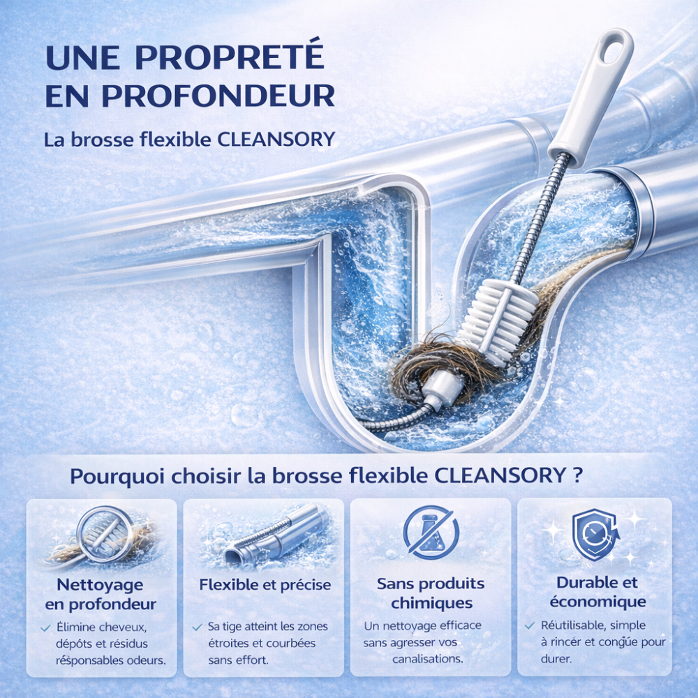 Brosse Anti-Bouchon Flexible